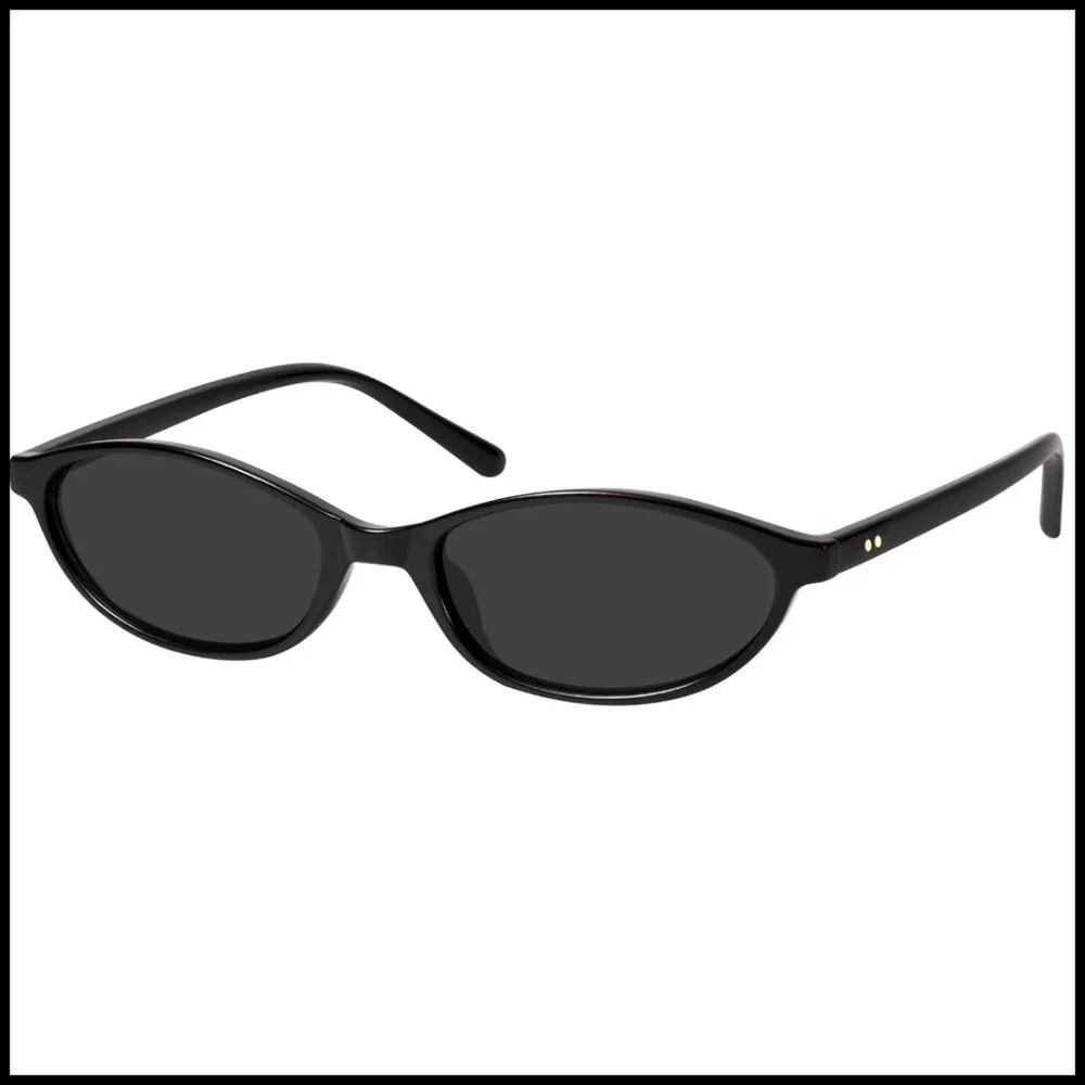 Retro Oval Sunglasses Cat Eye Y2K 90s Trendy UV400 Protection